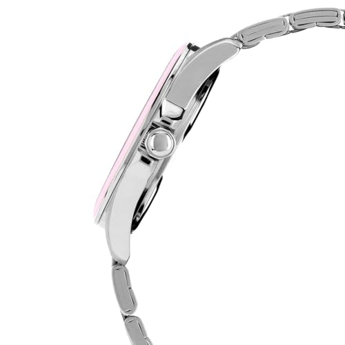 ALBA Pastle Pink Mother of Pearl Patterned Dial Watch AH7DV7X1, Elegant Women’s Timepiece