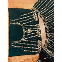 Women's Green color Designer Thread, Zari Embroidery & Sequence work Lehenga Choli