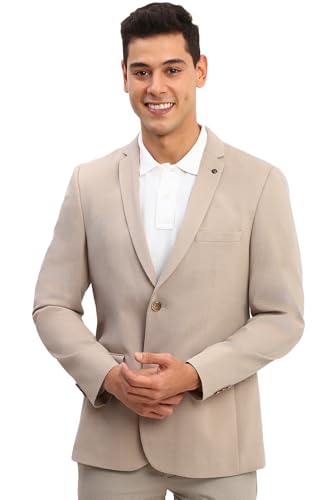 Allen Solly Men's Blazer (ASBZMUJFR88288_Beige
