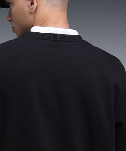 PUMA , Men, ESS ELEVATED Logo Crew Sweat, Black, XL (69078301)