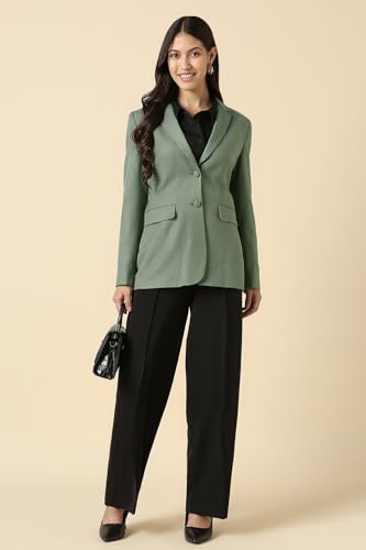 Women Green Blazer