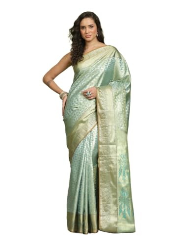 Meena Bazaar Women's Art Silk Saree | Elegant Designer Silk Saree | Soft Lightweight Traditional Ethnic Saree for Wedding, Festival, Party & Special Occasions