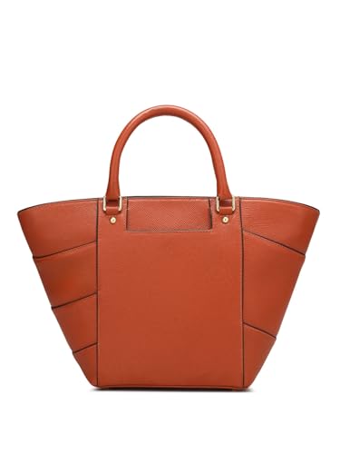 Da Milano Genuine Leather Orange Satchel (01123) (Small)
