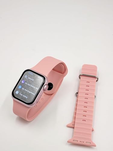 MICROMINI X10 Mini Kids Smart Watch 2.19 Inch Infinite Display | Wireless Charging | Dual Pink Band | Fitness Tracker with Heart Rate & Sleep Monitor | Stylish Smartwatch