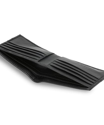 Puma Unisex-Adult, NOVO Leather Wallet, Black, (9209701)