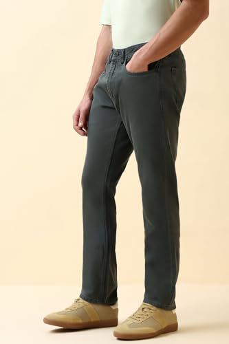 Men Grey Dark Wash Jeans