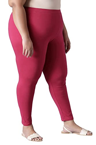 W for Woman Women's Skinny Tight (21AUW60105-216037_Dark Pink_WS)
