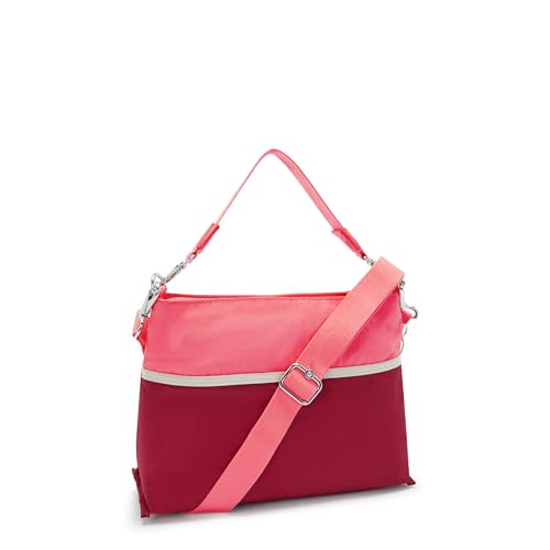 Kipling Hadia Shoulder Bag, Funky Red Bl, 8''L x 12''H x 4''D