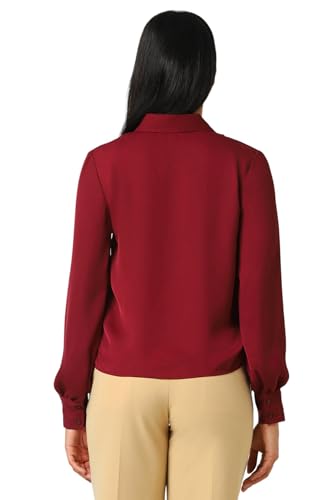 Van Heusen Women's Regular Fit Shirt (VWSFFRGPZ20278_Red