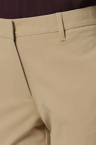 Van Heusen Women's Regular Casual Pants (VWTFFRGPV68610_Beige