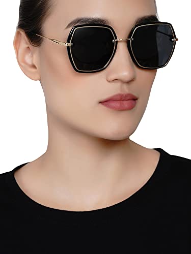 Carlton London Women UV Protected Oversized Sunglasses 2219-C1