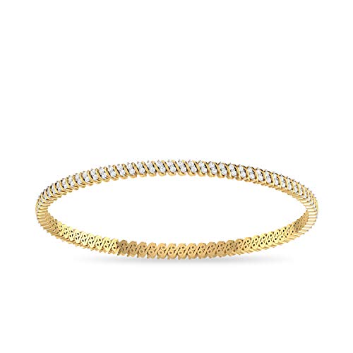 PC Jeweller 14k (585) Yellow Gold and Solitaire Bangle for Women