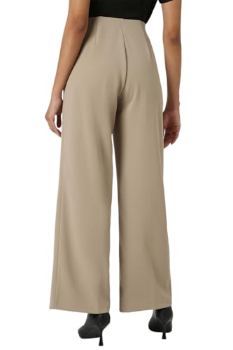 Van Heusen Women's Regular Casual Pants (VWKBPRGFM25529_Khaki