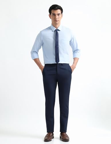 Arrow Blue Formal Shirt_ARAEOSH3077_39