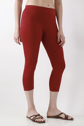 Biba Women Maroon Skinny Legging_XL