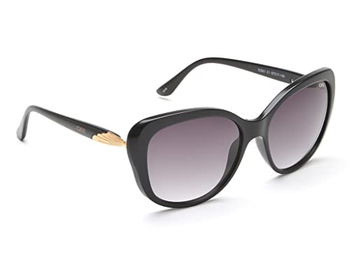 IDEE Women's UV Protected Grey Polycarbonate Butterfly sunglass