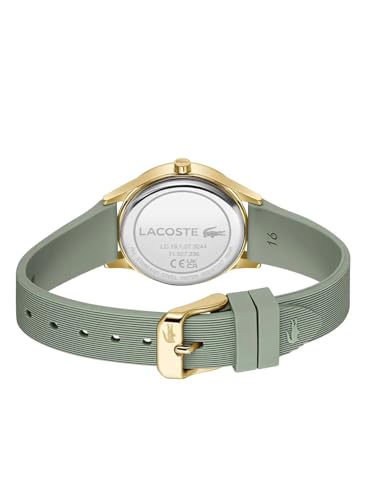 Lacoste Crocodelle Qtz Basic Green Round Dial Women's Watch | Green Silicone Material | Strap Watch - 2001481