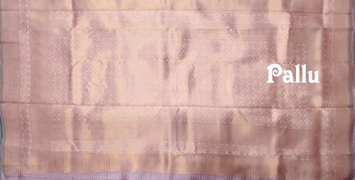 SREE KUMARAN Womens Silk Kanchipuram Kubera Pure Pattu Sarees With Blouse (VSK308-1), Multicolor