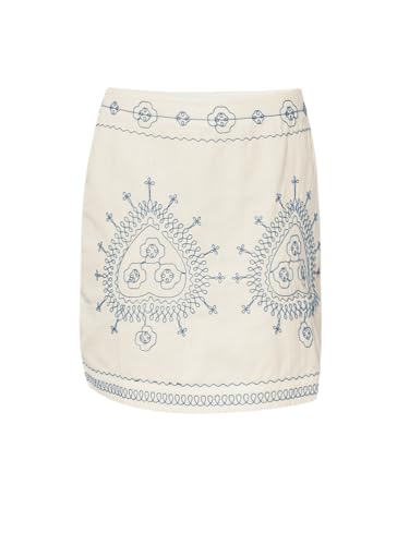 ONLY Flared High-Rise White Skirt