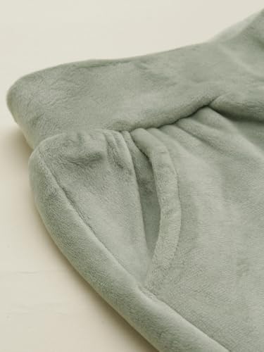 Girls Green Solid Trousers