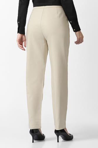 Van Heusen Women's Slim Casual Pants (VWTFFSLF571308_Beige