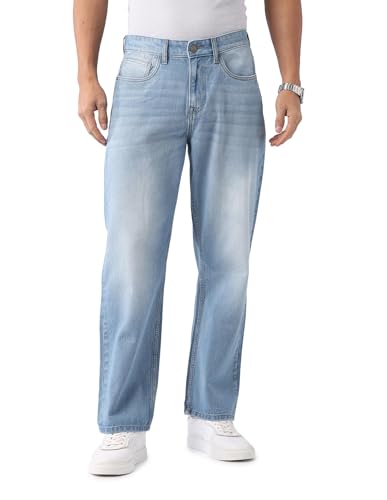 AD by Arvind Indigo Baggy Fit Mid Rise Jeans