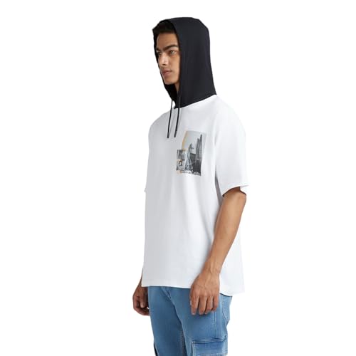 Pepe Jeans Men's Oversized Fit T-Shirt (PM509910_White