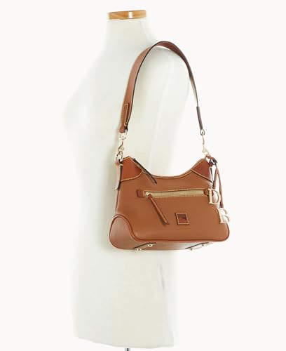 Dooney & Bourke Handbag, Pebble Grain Small Hobo Shoulder Bag - Brown, Caramel, One Size