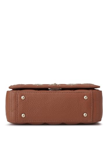 Da Milano Genuine Leather Brown Shoulder Bag (00378OL) (Small)