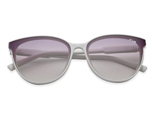 IRUS Women Oval sunglasses | 100% UV protection | Large Size | Grey Gradient Polycarbonate lens