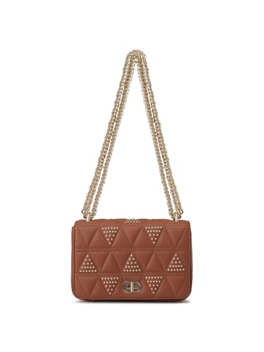 Da Milano Genuine Leather Brown Shoulder Bag (00378OL) (Small)