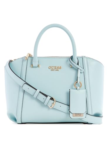 Guess Ice Blue Solid Leie Status Satchel Bag