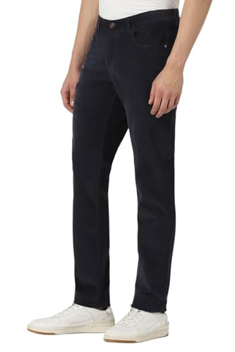 Van Heusen Men's Slim Casual Pants (VSTFUTRPA12616_Navy