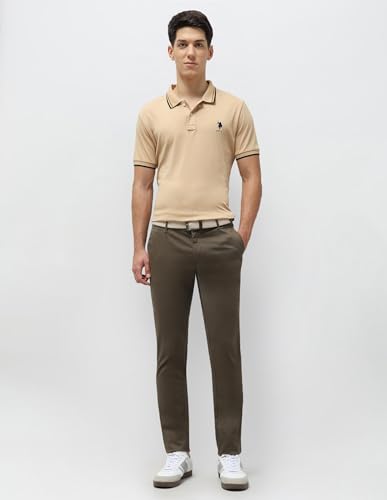 U.S.Polo Association Men's Slim Fit Textured Trousers
