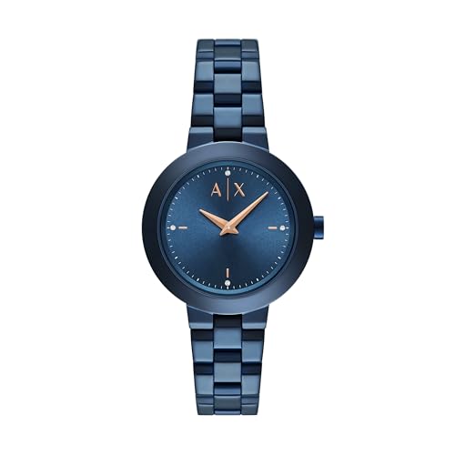 Armani Exchange Analog Blue Dial Women's Stainless Steel Watch-AX5175