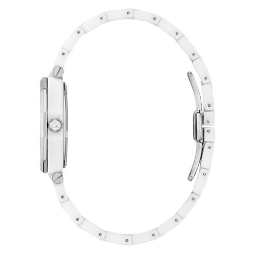 GUESS Collection Gleam White Round Dial Analog Women's Watch - Z59003L1