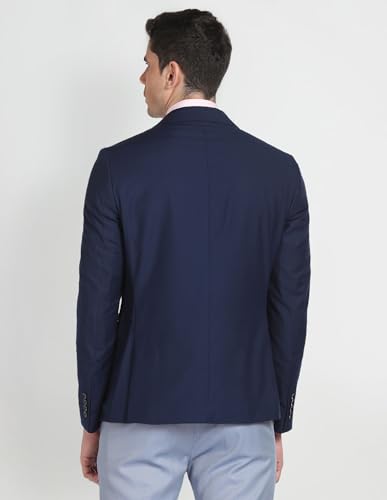Arrow Men's Single Breasted Regular Blazer (ARAGBZ5084_Navy
