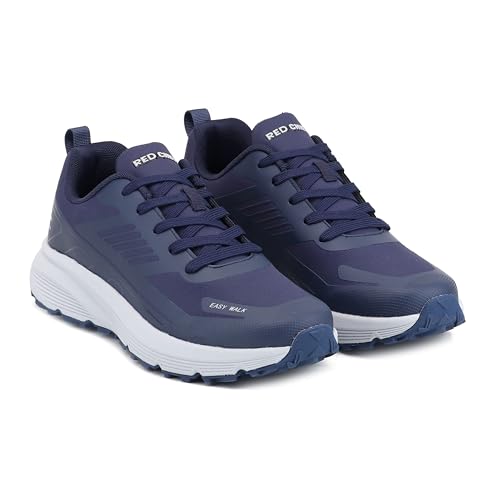 Red Chief Men’s Sports Running Shoe | Lace-Up Synthetic Mesh Low Ankle | Evening Blue (R1739)