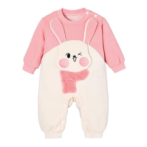 Hopscotch Girls Full Sleeves White Rabbit Ear Detail Bodysuit For Ages (12-18 Months)