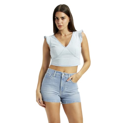 Levi's Women's Slim Fit T-Shirt (0054U-0001_Mid Indigo
