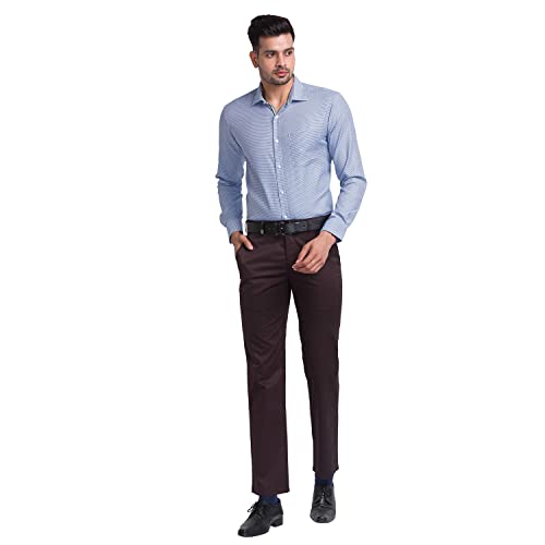 Park Avenue Fancy Brown Trouser (Size: 32)-PMTA07069-O9