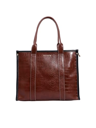 Bagsy Malone Women's Large Sized Hand Bag With Adjustable & Detachable Sling Strap And Top Handles