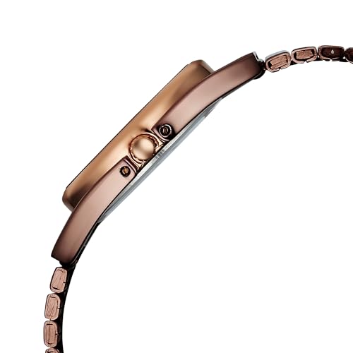 Fastrack UFO Quartz Brown Shaped Dial Girls Watch | Brown Colour Band | Watches for Girls Analog - 6318KM02