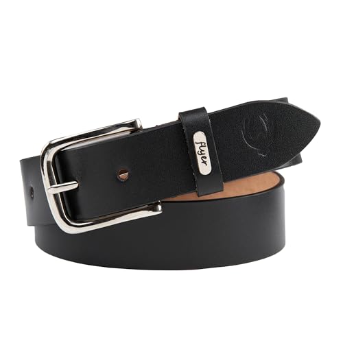 Flyer Extra Belt for Big Waist Men | Black Genuine Leather 72 Inch | Long and Strong | 2-Year Warranty | BL808
