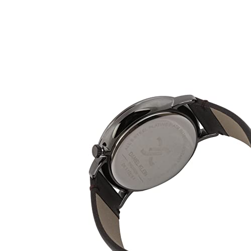 DANIEL KLEIN Leather Analog Black Dial Men's Watch-DK.1.12515-4