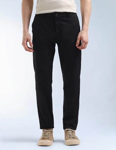Slash Slim Tapered Fit Mid Rise Trousers
