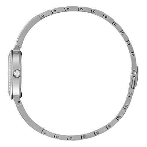 Citizen Ladies' Silhouette Crystal Eco-Drive Bangle Watch, 3-Hand, Mother-of-Pearl Dial, Stainless Steel, Classic