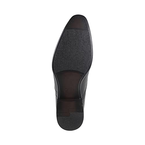 Metro Men Black Leather Men Flat Shoes (19-6100-11-41) Size (7 UK/India (41EU))