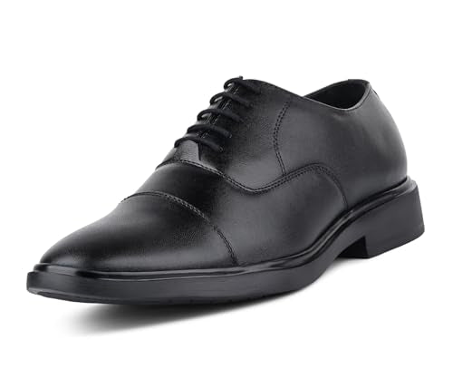 LOUIS STITCH Jet Black Lightweight Derby Shoe | Formal Shoes for Men | LSFXCTJB | UK-8
