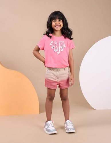 U.S. POLO ASSN. Girl's Boxer Shorts (UGSRT0127 Beige